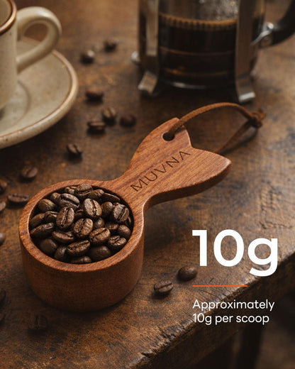 Walnut Coffee Scoop 9g Capacity Nature Wooden Measuring Spoon