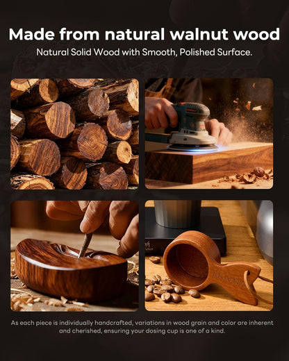 Walnut Coffee Scoop 9g Capacity Nature Wooden Measuring Spoon