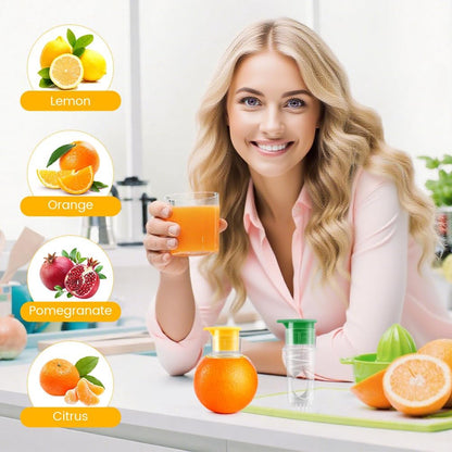 2 Pcs Mini Lemon Squeezer,with Stainless Steel Grater New Screw Top Lemon Squeezer Manual Portable Orange Squeezer for Seasoning Cooking and Cocktails(SIZE:2 pcs)
