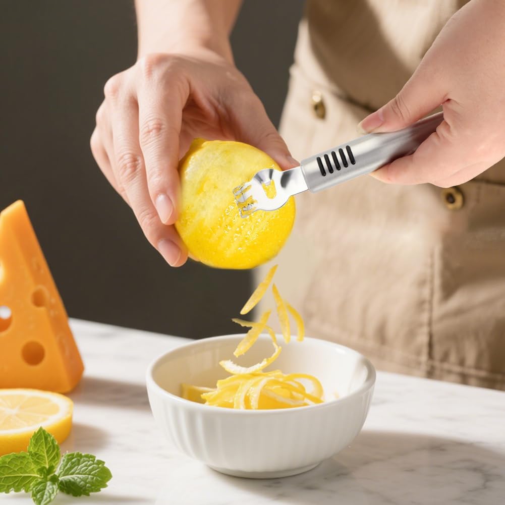 2 Pcs Mini Lemon Squeezer,with Stainless Steel Grater New Screw Top Lemon Squeezer Manual Portable Orange Squeezer for Seasoning Cooking and Cocktails(SIZE:2 pcs)