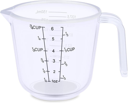 Measuring Cup, 3/4 Cup, Clear