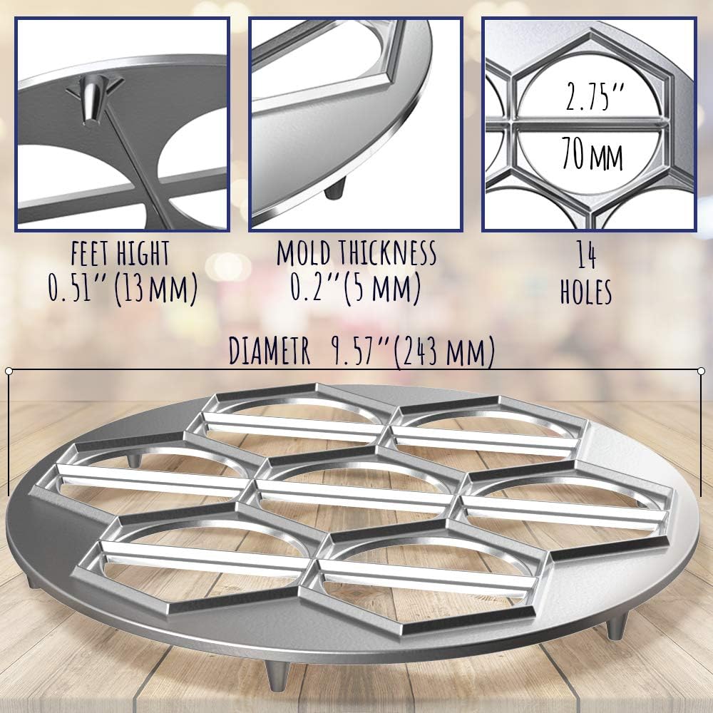 Russian Ravioli Maker Dumplings Mold Pelmeni Metal Mold Siberian Pelmeni Meat Dumpling Maker Machine Ravioli Cutter 1302439