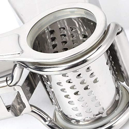 Rotary Hand Crank Cheese Grater, Stainless Steel Drum Shredder | Ergonomic handheld rotary grater shreds hard cheeses and vegetables, user-friendly for daily cooking and food preparation.