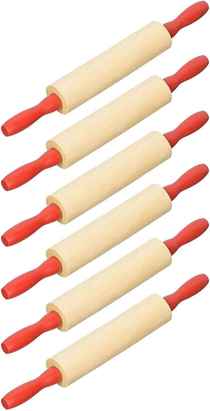 7.5 Inch Wood Child Rolling Pin, Six per Order