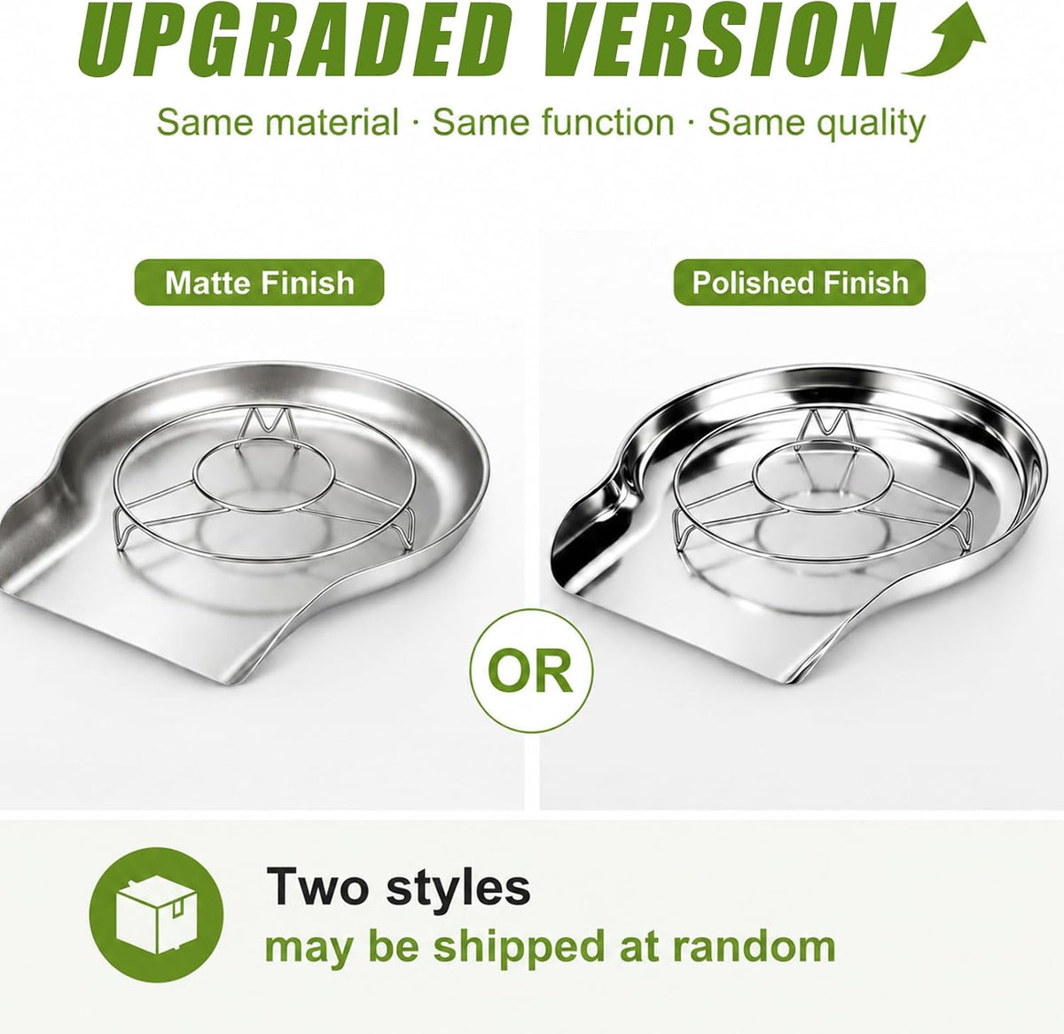 Stainless Steel Colander Set with Self-Draining Base, 3 Sizes Colanders & Food Strainers for Pasta, Rice, Fruits & Veggies, Metal Colander with Draining Plate for Sink or Countertop