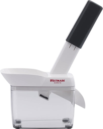 Cherry Stoner Pitter, Stainless Steel plunger Comes with Waste Container, Stones Cherries Ready For Cakes and Preserves