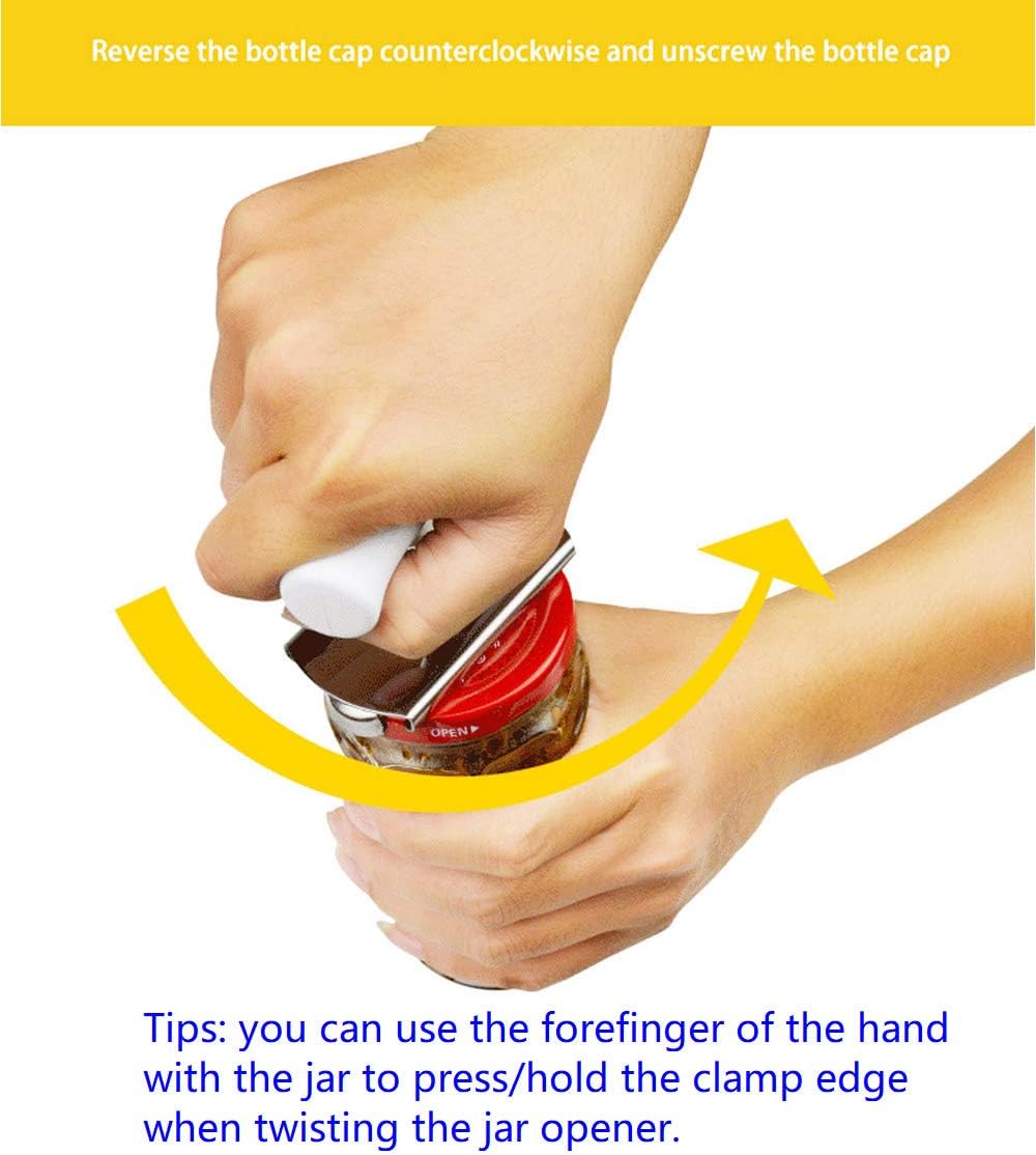 Jar Opener Cap Crack Seniors - Can Open Lid Top Effortless Opening Gripper