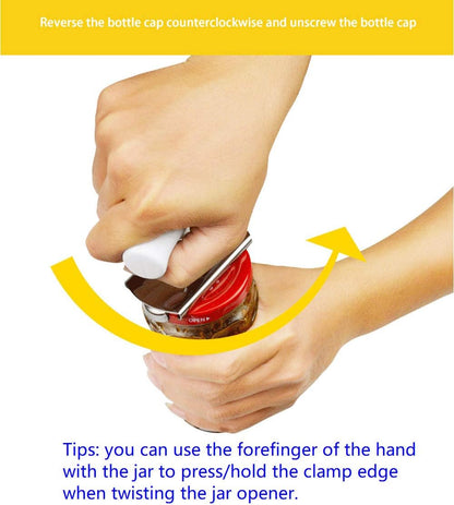 Jar Opener Cap Crack Seniors - Can Open Lid Top Effortless Opening Gripper