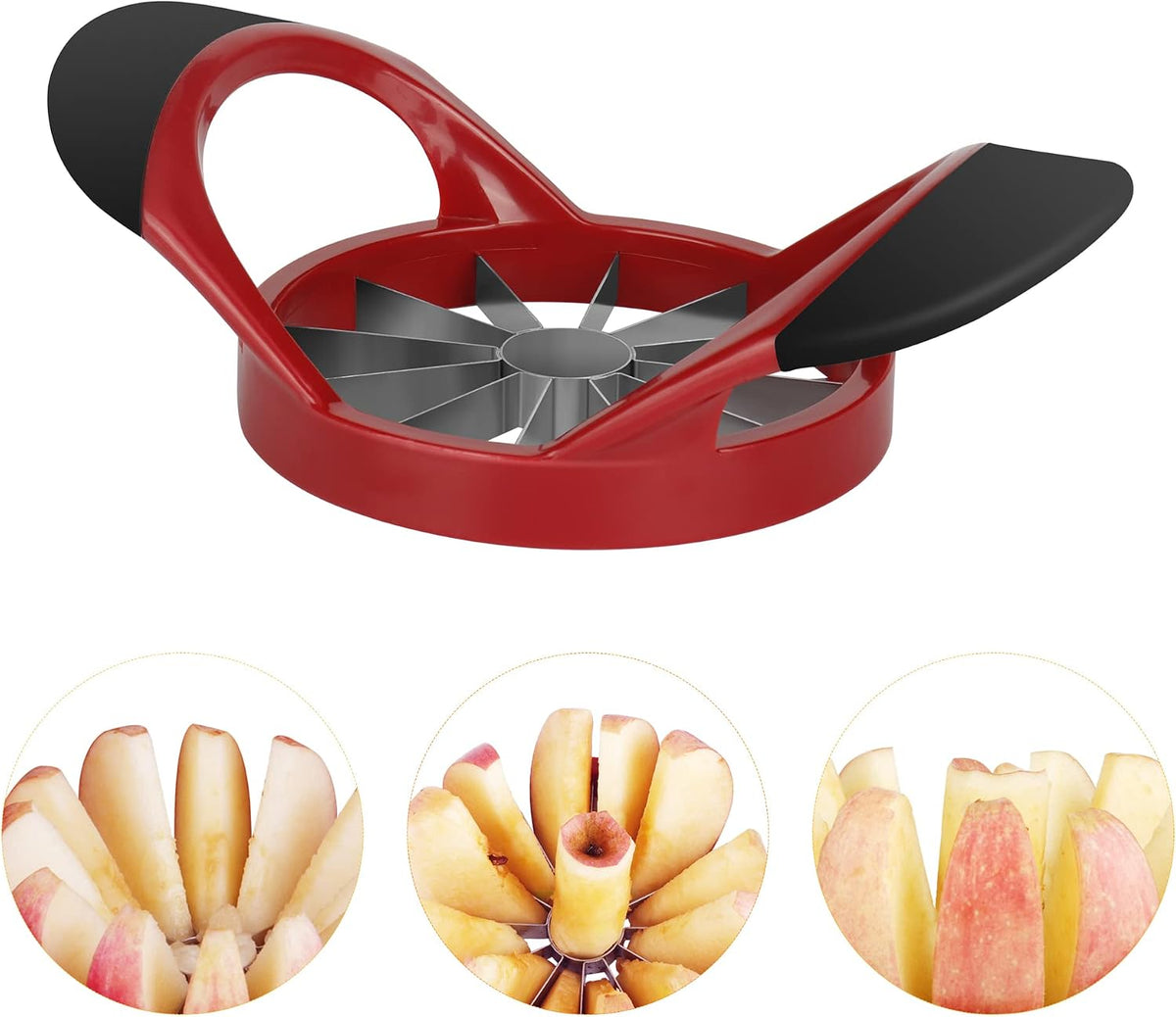 Apple Cutter, Apple Corer and Slicer - 4.72 Inch Apple Slicer
