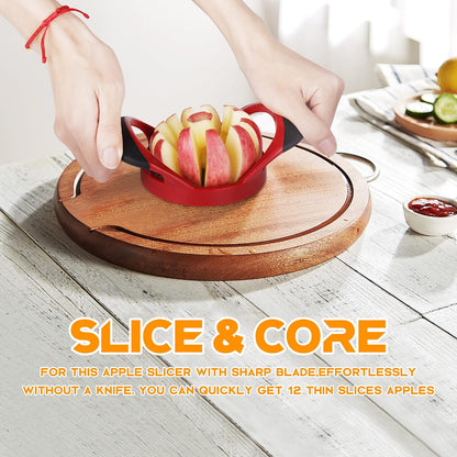 Apple Cutter, Apple Corer and Slicer - 4.72 Inch Apple Slicer
