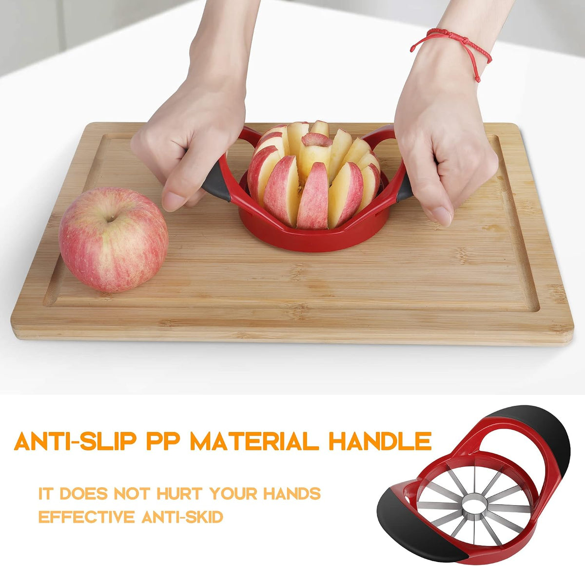 Apple Cutter, Apple Corer and Slicer - 4.72 Inch Apple Slicer