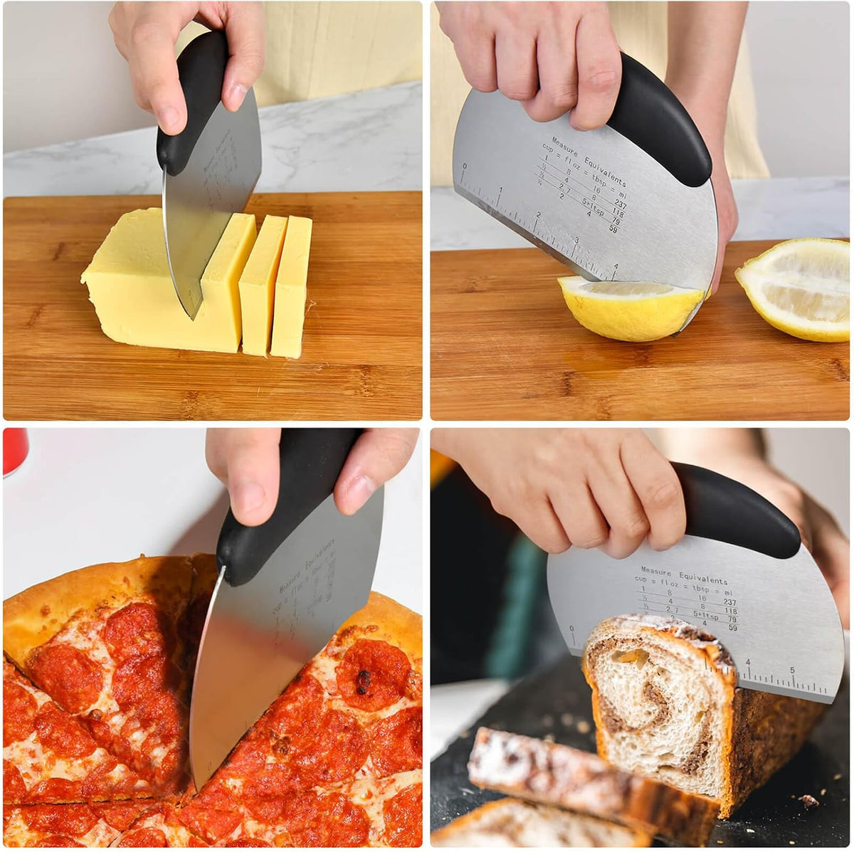Biscuit Cutter,Pastry Cutter, Bench Scraper, Silicone Pastry Dough Baking Mat Set, Baking Tools and Accessories Kit