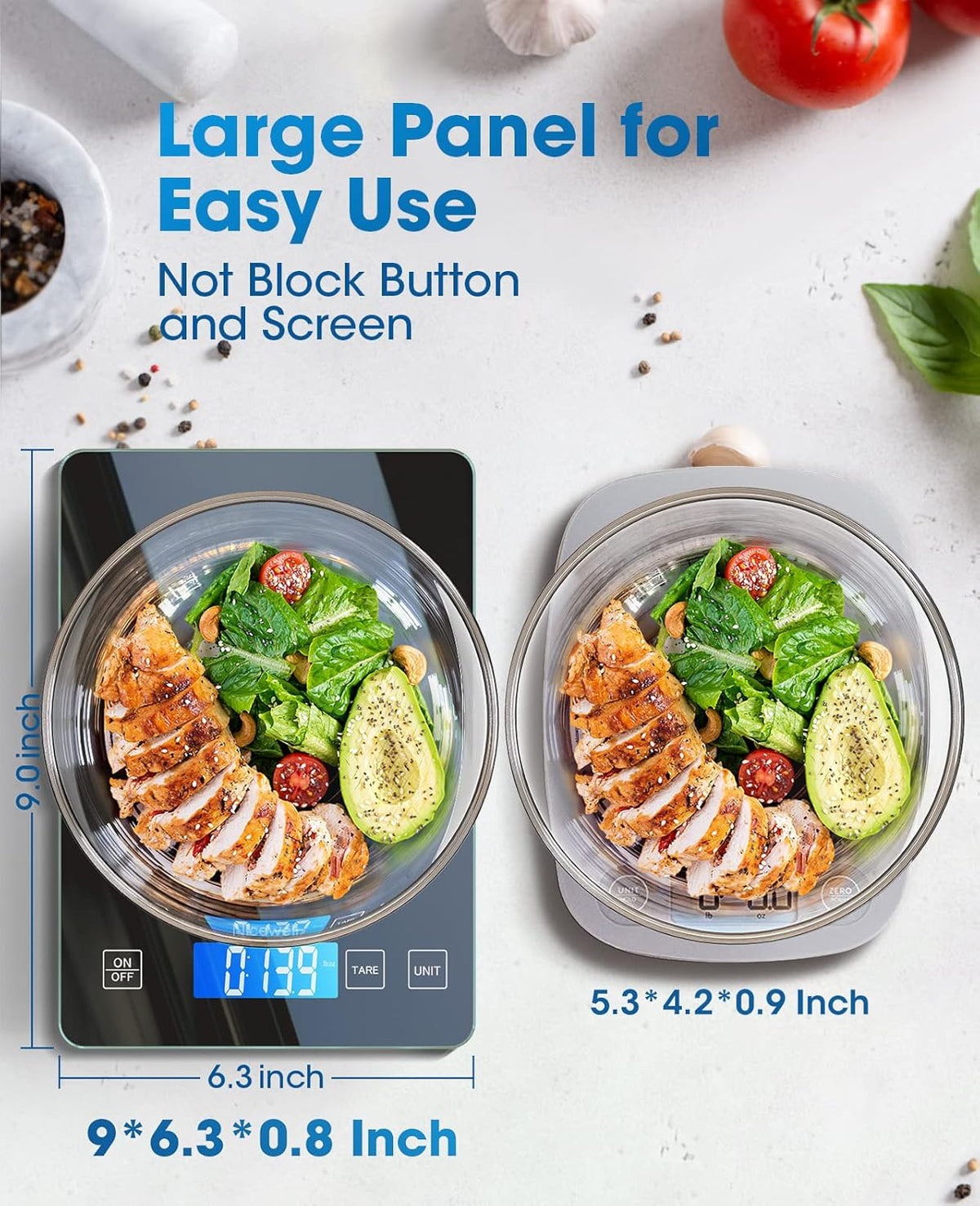 Food Scale 22lb Digital Kitchen Scale for Cooking Baking