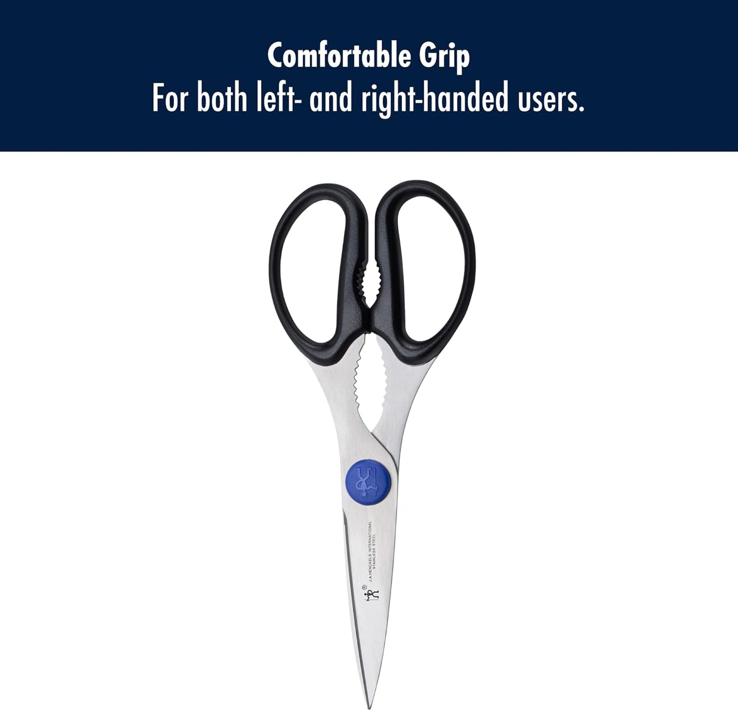 Kitchen Scissors, Micro Serrated Blade Edge, Stainless Steel