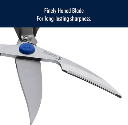 Kitchen Scissors, Micro Serrated Blade Edge, Stainless Steel