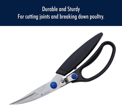 Kitchen Scissors, Micro Serrated Blade Edge, Stainless Steel