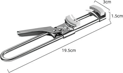 Jar Opener for Weak Hands, Adjustable Multifunctional Stainless Steel Can Opener Jar Lid Gripper With non-slip module, Removes Tight Jar Lid for Seniors with Arthritis, Manual, Kitchen Accessories