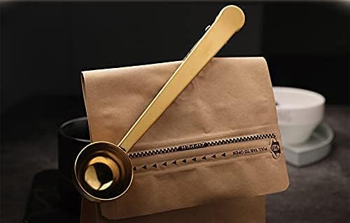Plastic Coffee Scoops, 2 Tbsp Coffee Scoop with Brush & Espresso Grinder Brush for Ground Coffee Cleaning Tea Power, Coffee Tool for Barista Home Kitchen Café,4 Pack