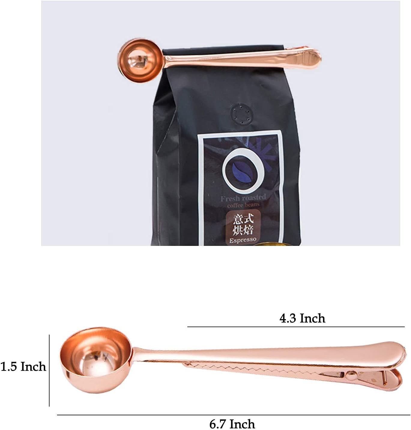 Plastic Coffee Scoops, 2 Tbsp Coffee Scoop with Brush & Espresso Grinder Brush for Ground Coffee Cleaning Tea Power, Coffee Tool for Barista Home Kitchen Café,4 Pack