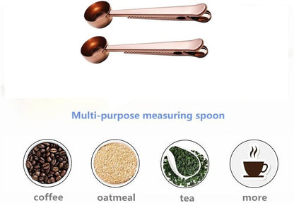 Plastic Coffee Scoops, 2 Tbsp Coffee Scoop with Brush & Espresso Grinder Brush for Ground Coffee Cleaning Tea Power, Coffee Tool for Barista Home Kitchen Café,4 Pack