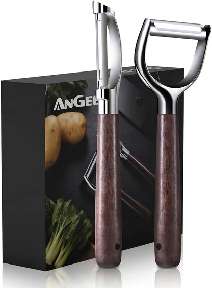 Julienne Peeler, Stainless Steel Vegetable Peeler, Double-Sided Blade Vegetable Julienne Cutter and Fruit Slicer, Dual Blade Multifunction Potato Peeler