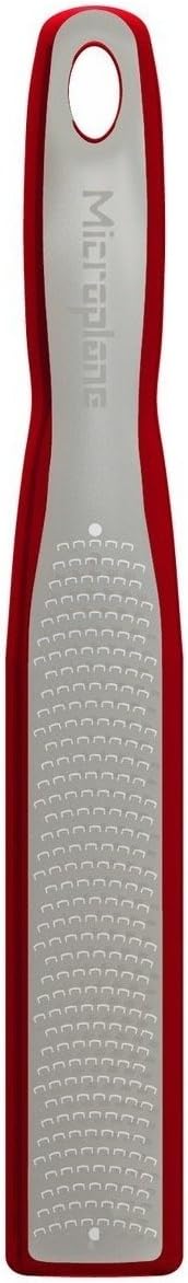 Elite Series Lemon Zester Tool with Measuring Cup Catcher - Red