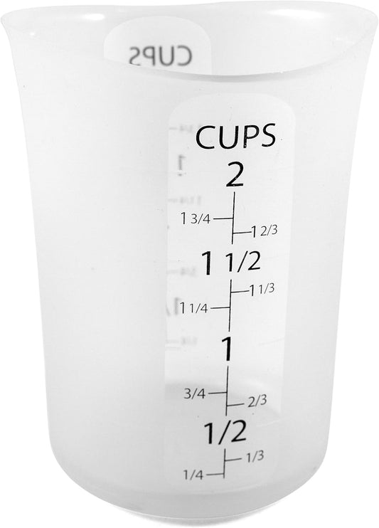 iSi North America Mini Measuring Cup Flexible Silicone, 2-Ounce, Clear