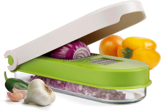 Vegetable Chop & Mince – Multi-Use Manual Chopper for Quick Dicing, Chopping, and Mincing, Easy to Use, BPA-Free