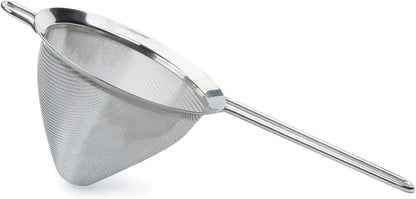 Endurance Kitchen Collection, Stainless Steel Fine Mesh Conical Sieve/Colander, Multi-Purpose for Cooking, Baking, Loose Leaf Tea, Bar Strainer Cocktails, 6.25-Inch