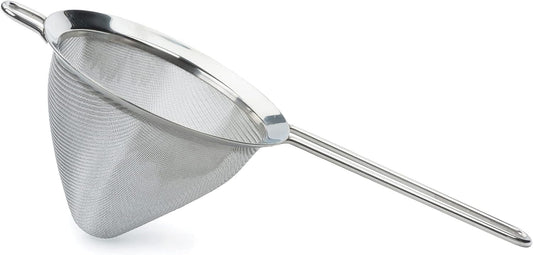 Endurance Kitchen Collection, Stainless Steel Fine Mesh Conical Sieve/Colander, Multi-Purpose for Cooking, Baking, Loose Leaf Tea, Bar Strainer Cocktails, 6.25-Inch