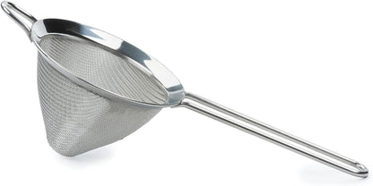 Endurance Kitchen Collection, Stainless Steel Fine Mesh Conical Sieve/Colander, Multi-Purpose for Cooking, Baking, Loose Leaf Tea, Bar Strainer Cocktails, 6.25-Inch