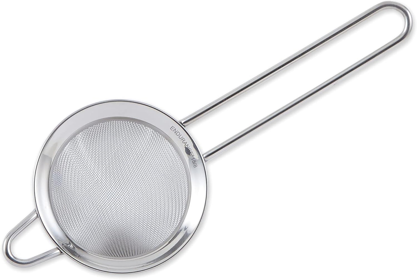 Endurance Kitchen Collection, Stainless Steel Fine Mesh Conical Sieve/Colander, Multi-Purpose for Cooking, Baking, Loose Leaf Tea, Bar Strainer Cocktails, 6.25-Inch
