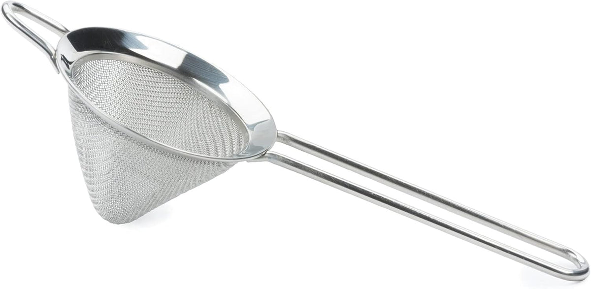 Endurance Kitchen Collection, Stainless Steel Fine Mesh Conical Sieve/Colander, Multi-Purpose for Cooking, Baking, Loose Leaf Tea, Bar Strainer Cocktails, 6.25-Inch