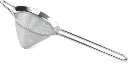 Endurance Kitchen Collection, Stainless Steel Fine Mesh Conical Sieve/Colander, Multi-Purpose for Cooking, Baking, Loose Leaf Tea, Bar Strainer Cocktails, 6.25-Inch