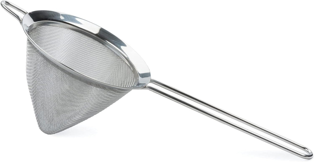 Endurance Kitchen Collection, Stainless Steel Fine Mesh Conical Sieve/Colander, Multi-Purpose for Cooking, Baking, Loose Leaf Tea, Bar Strainer Cocktails, 6.25-Inch