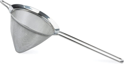 Endurance Kitchen Collection, Stainless Steel Fine Mesh Conical Sieve/Colander, Multi-Purpose for Cooking, Baking, Loose Leaf Tea, Bar Strainer Cocktails, 6.25-Inch