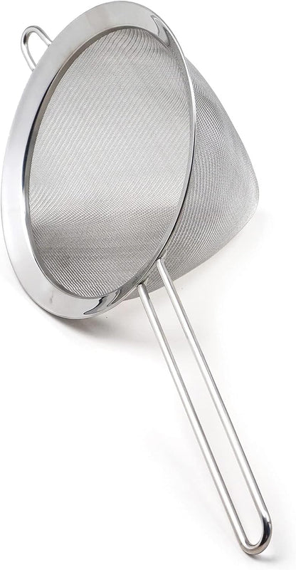 Endurance Kitchen Collection, Stainless Steel Fine Mesh Conical Sieve/Colander, Multi-Purpose for Cooking, Baking, Loose Leaf Tea, Bar Strainer Cocktails, 6.25-Inch
