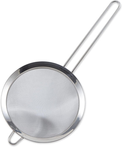 Endurance Kitchen Collection, Stainless Steel Fine Mesh Conical Sieve/Colander, Multi-Purpose for Cooking, Baking, Loose Leaf Tea, Bar Strainer Cocktails, 6.25-Inch