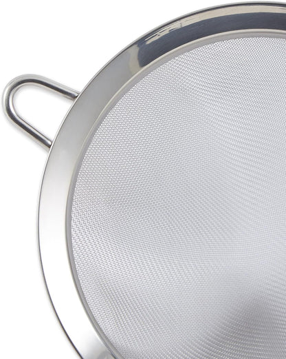 Endurance Kitchen Collection, Stainless Steel Fine Mesh Conical Sieve/Colander, Multi-Purpose for Cooking, Baking, Loose Leaf Tea, Bar Strainer Cocktails, 6.25-Inch