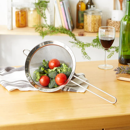 Endurance Kitchen Collection, Stainless Steel Fine Mesh Conical Sieve/Colander, Multi-Purpose for Cooking, Baking, Loose Leaf Tea, Bar Strainer Cocktails, 6.25-Inch