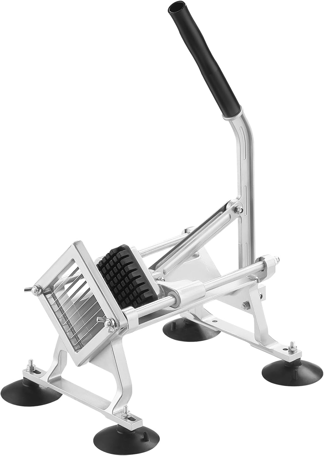 Commercial Vegetable Slicer, 1/4 and 1/2 inch Tomato Slicer, Stainless Steel and Aluminum Alloy Vegetable Cutter Slicer, Manual Tomato Slicer with Non-slip Feet, for Tomatoes, Onions, Potatoes