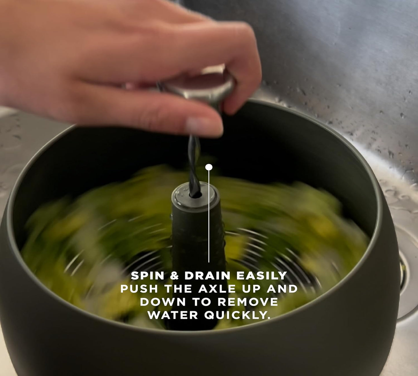Salad Spinner, Green Tool | Danish Design & Functionality