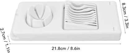 Egg Slicer Cutter, 2 in 1 Small Fruit Banana Slicer Strawberry Egg Cutter Home Kitchen Bar Tool Upgraded Egg Slicer Heavy Duty Aluminium Slicer Egg Slicer for Hard Boiled