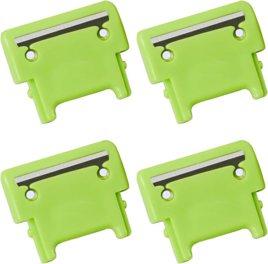 4 Pack Apple Peeler Blades Replacement Spare Parts Spring Loaded Arm Peeling Blade for Apple Peelers Corer Pear Photato Slicer Repair Green Color