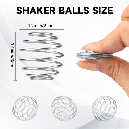 Shaker Bottle Balls 6 Pcs Small Size 304 Stainless Steel Shaker Ball for Protein Shakes,Milkshake and Salad Dressing (Diameter 1.2inch)