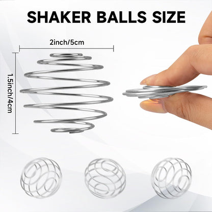 Shaker Bottle Balls 6 Pcs Small Size 304 Stainless Steel Shaker Ball for Protein Shakes,Milkshake and Salad Dressing (Diameter 1.2inch)