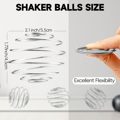 Shaker Bottle Balls 6 Pcs Small Size 304 Stainless Steel Shaker Ball for Protein Shakes,Milkshake and Salad Dressing (Diameter 1.2inch)