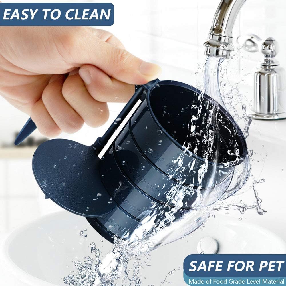 Joansan Dog Food Scoops, Adjustable Pet Food Cup for Dogs Feeding