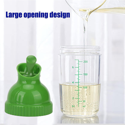 Salad Dressing Shaker, Salad Dressing Shaker BPA Free Prevent Leakage Salad Dressing Jar with Lid for Kitchen (Black) (green) 200ml
