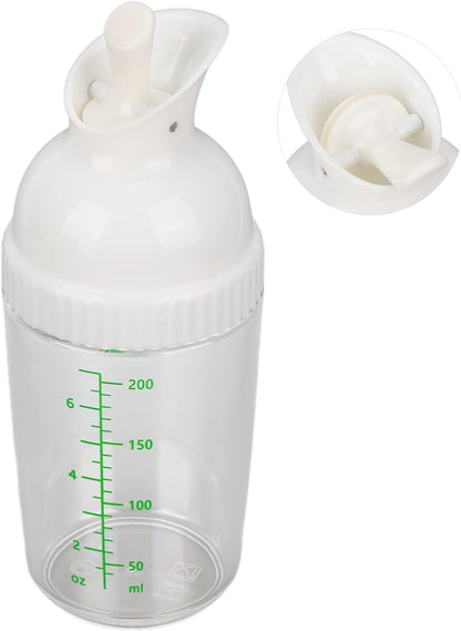 Salad Dressing Shaker, Salad Dressing Shaker BPA Free Prevent Leakage Salad Dressing Jar with Lid for Kitchen (Black) (green) 200ml